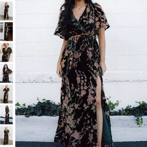 Baltic Born - Uma Velvet Maxi Dress